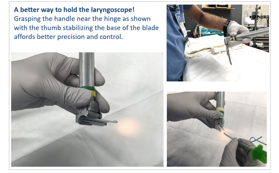 Laryngoscope holding