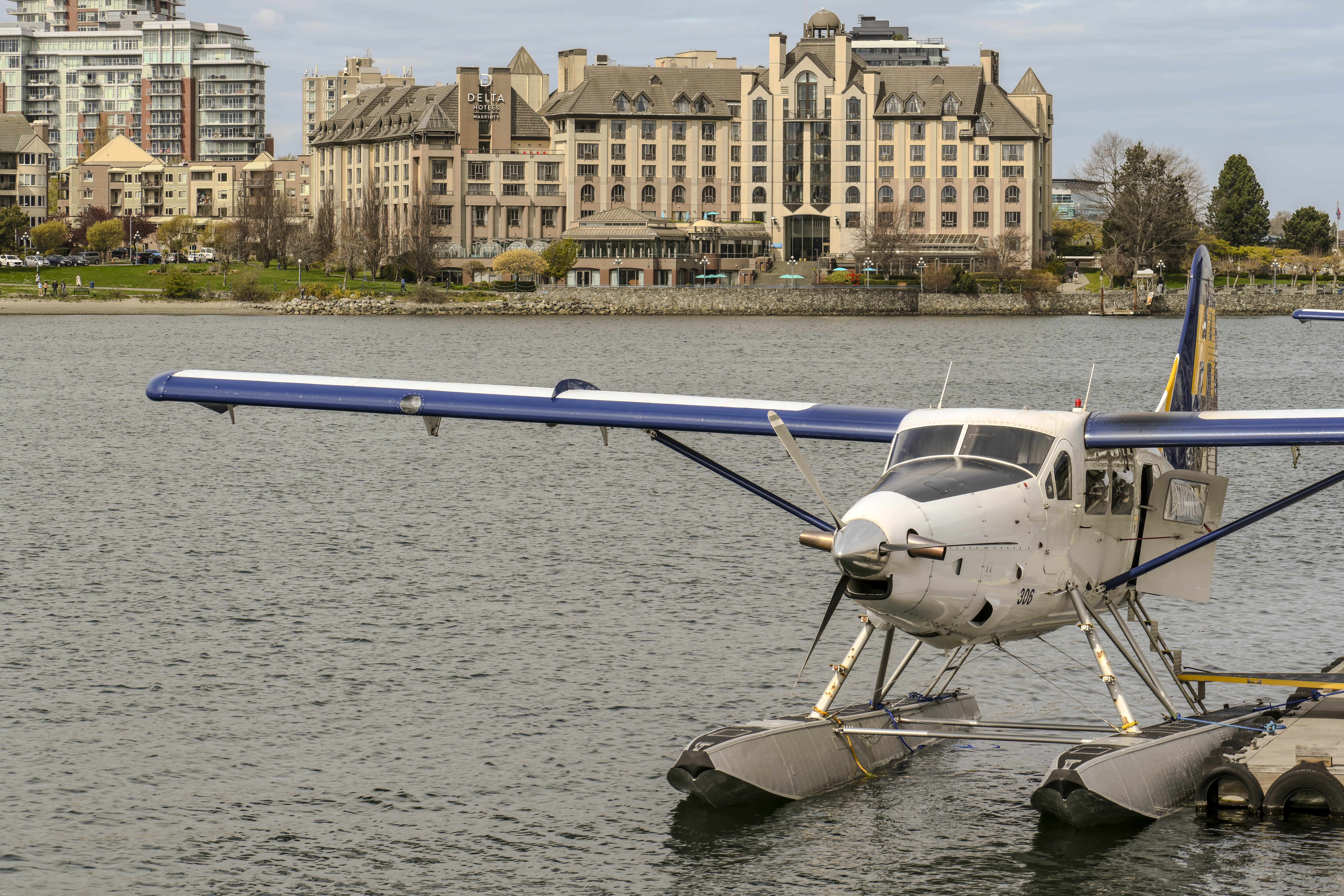 A photo of a seaplane in Victoria Harbor