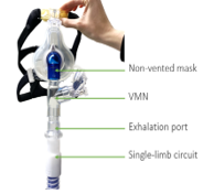 Non-vented elbow on single limb circuit
